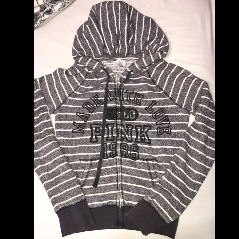 Pink Victoria secret zip up jacket